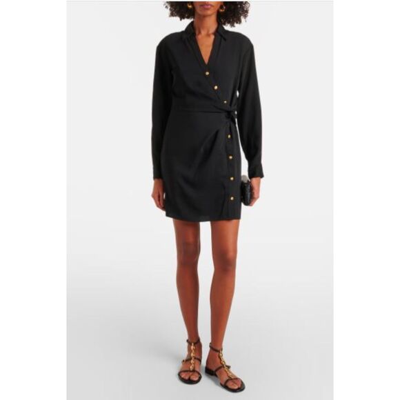 Veronica Beard Women's Mini Wright Dress Black Sz 0 NWT 498 - Picture 5 of 5
